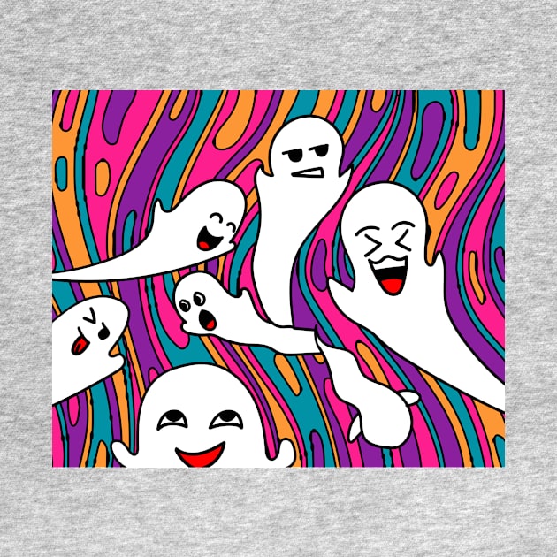 Funny Little Ghosts Halloween by flofin